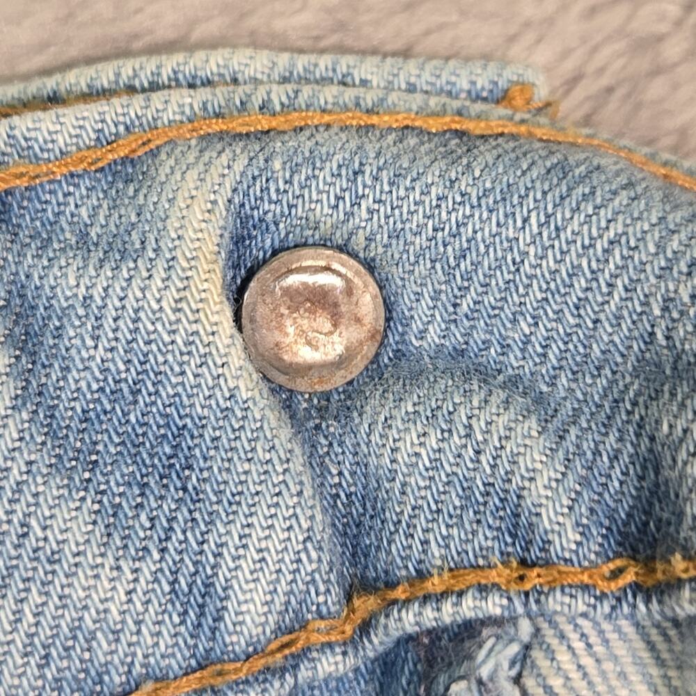 RARE Vintage 70s/80s Levi's 501 Orange Tab 32x30 Embroidered Button Fly Straight - Picture 14 of 16